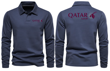 QATAR AIRWAYS LONG SLEEVE POLO
